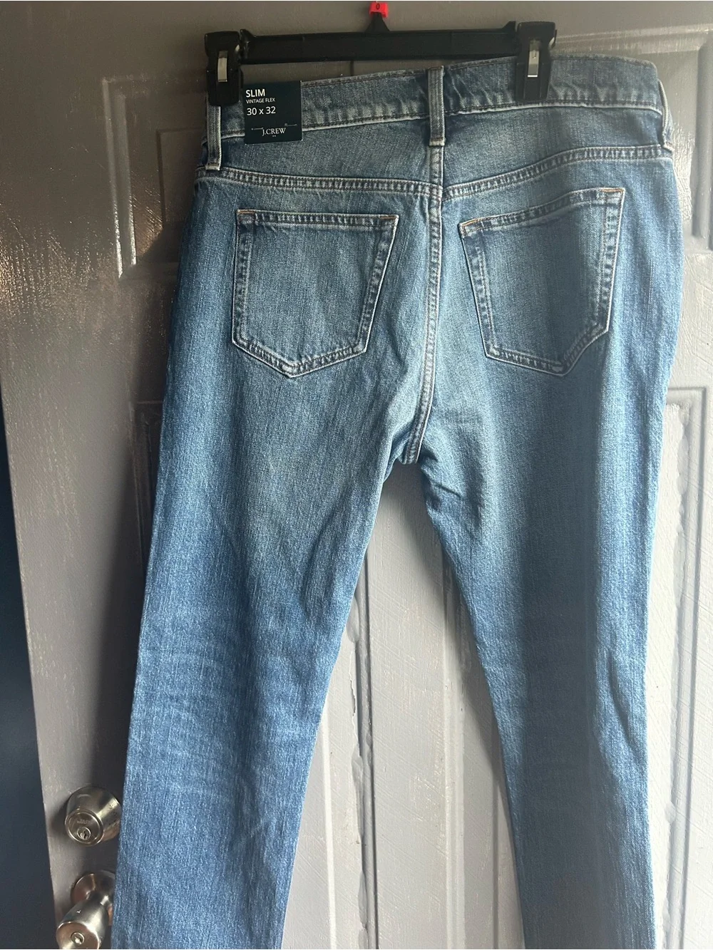 J Crew Men’s Slim Vintage Flex Blue Jeans 30x32 New with Tags Straight Leg